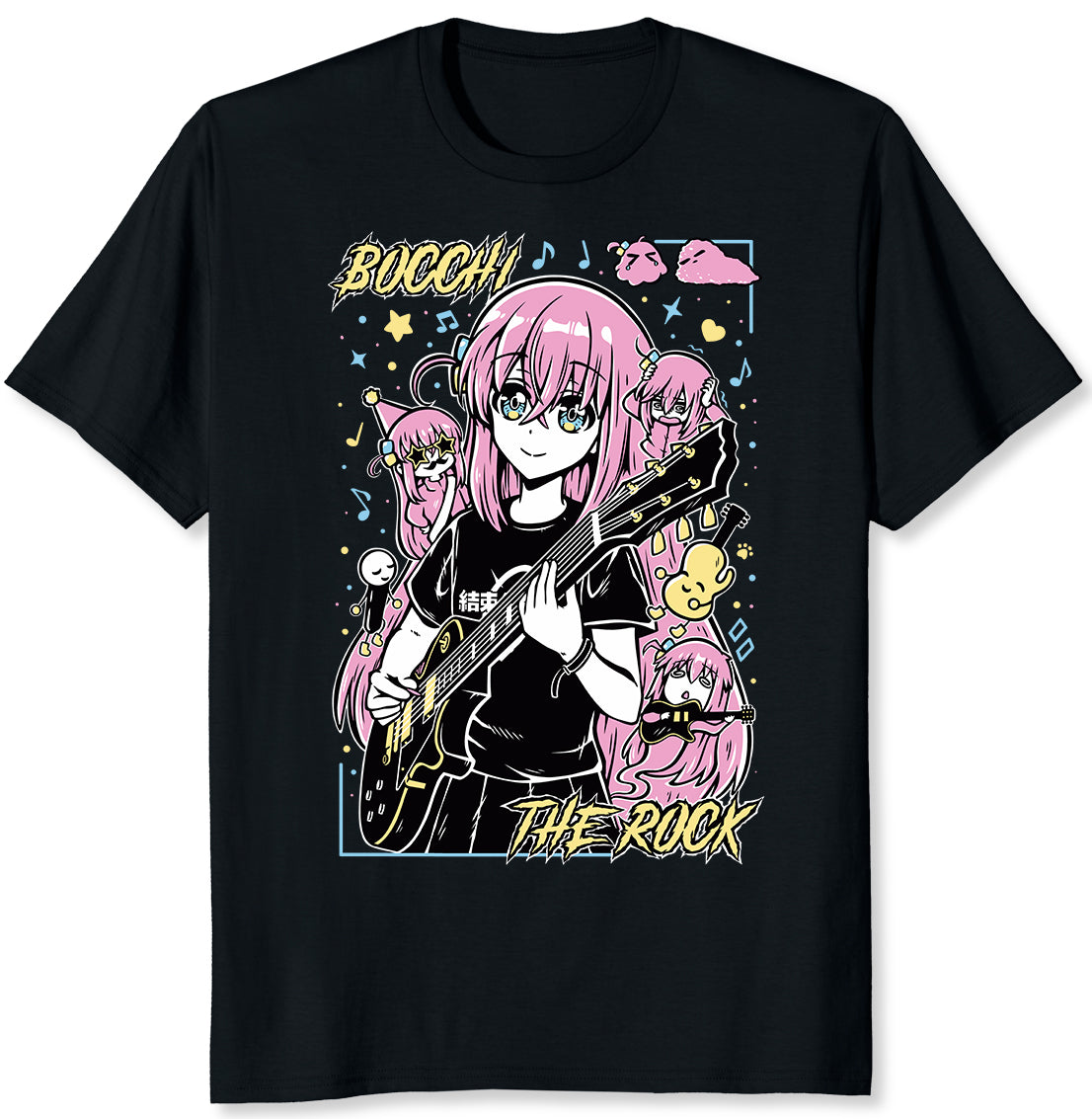 Playera Anime Unisex Bocchi The Rock! Puchi Art
