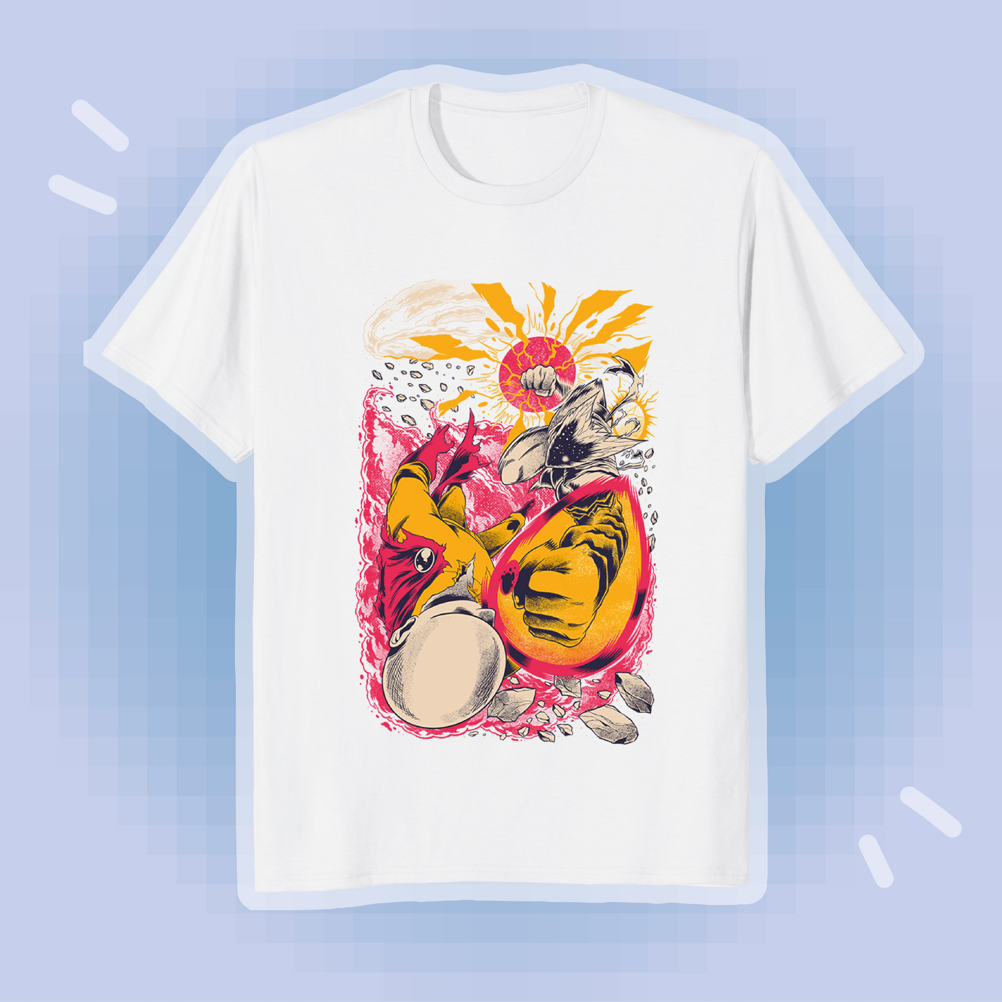 Playera Saitama Vs Garou Galáctico