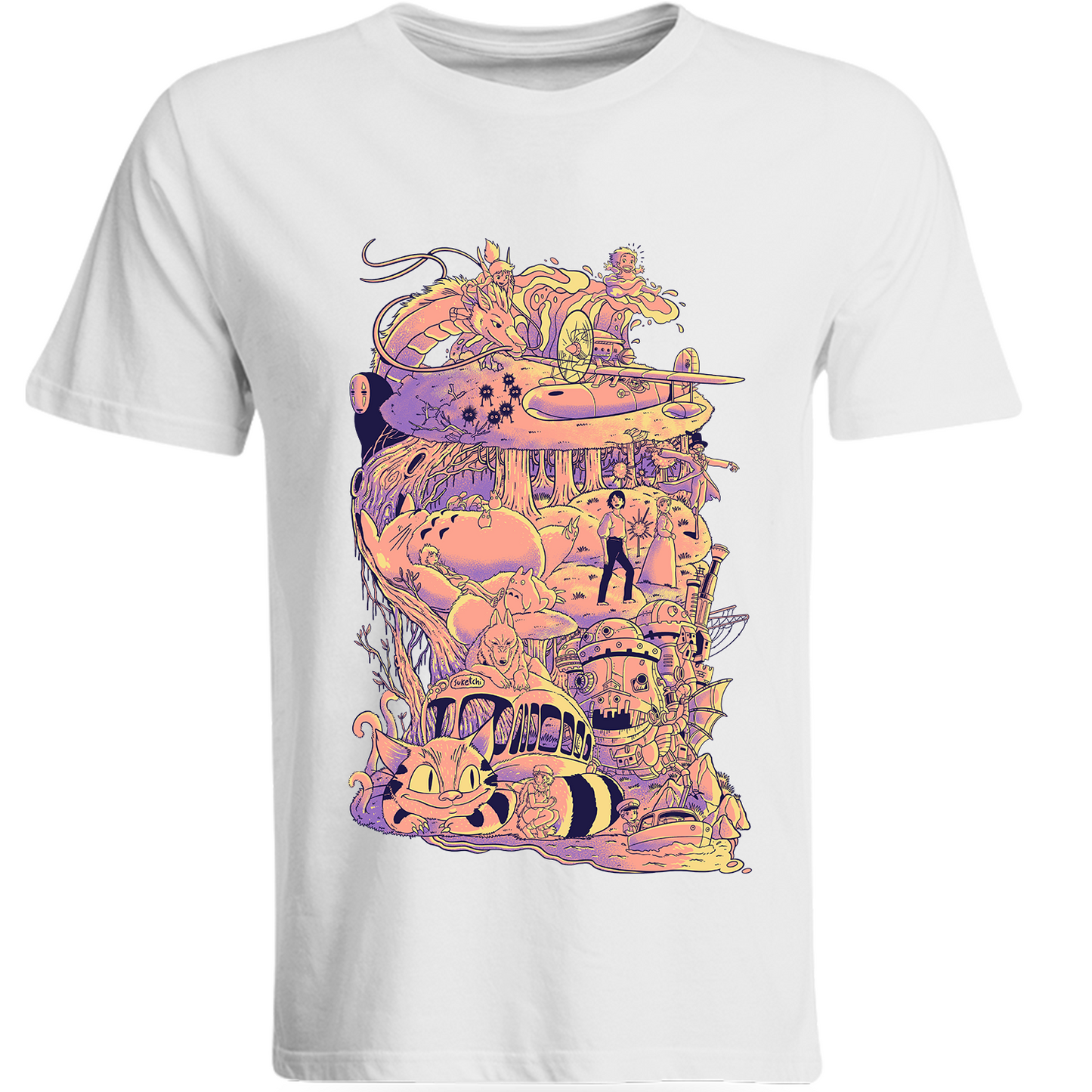 Playera Ghibli Totoro Chihiro Howl Mononoke