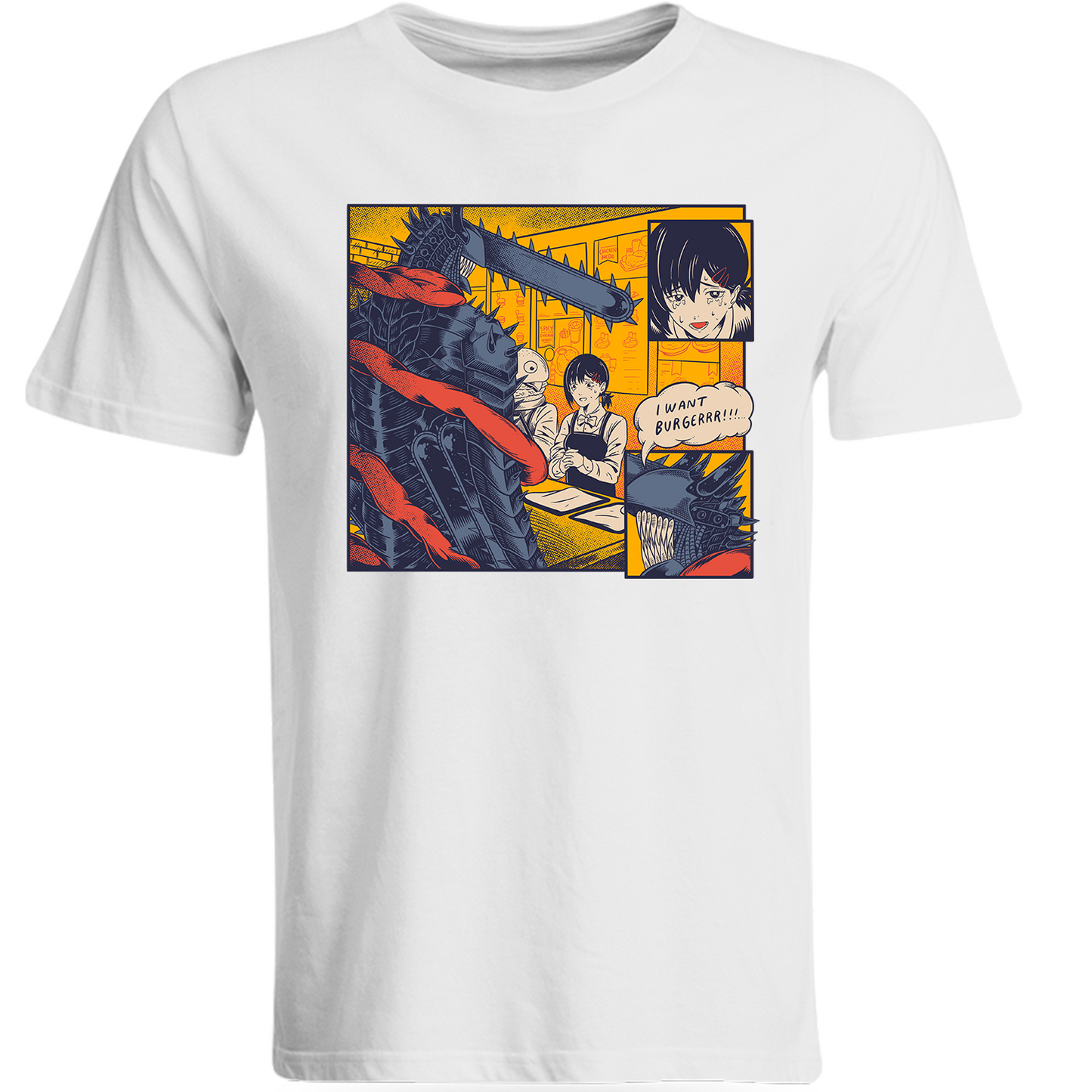 Playera Kobeni Burger Chainsaw Man