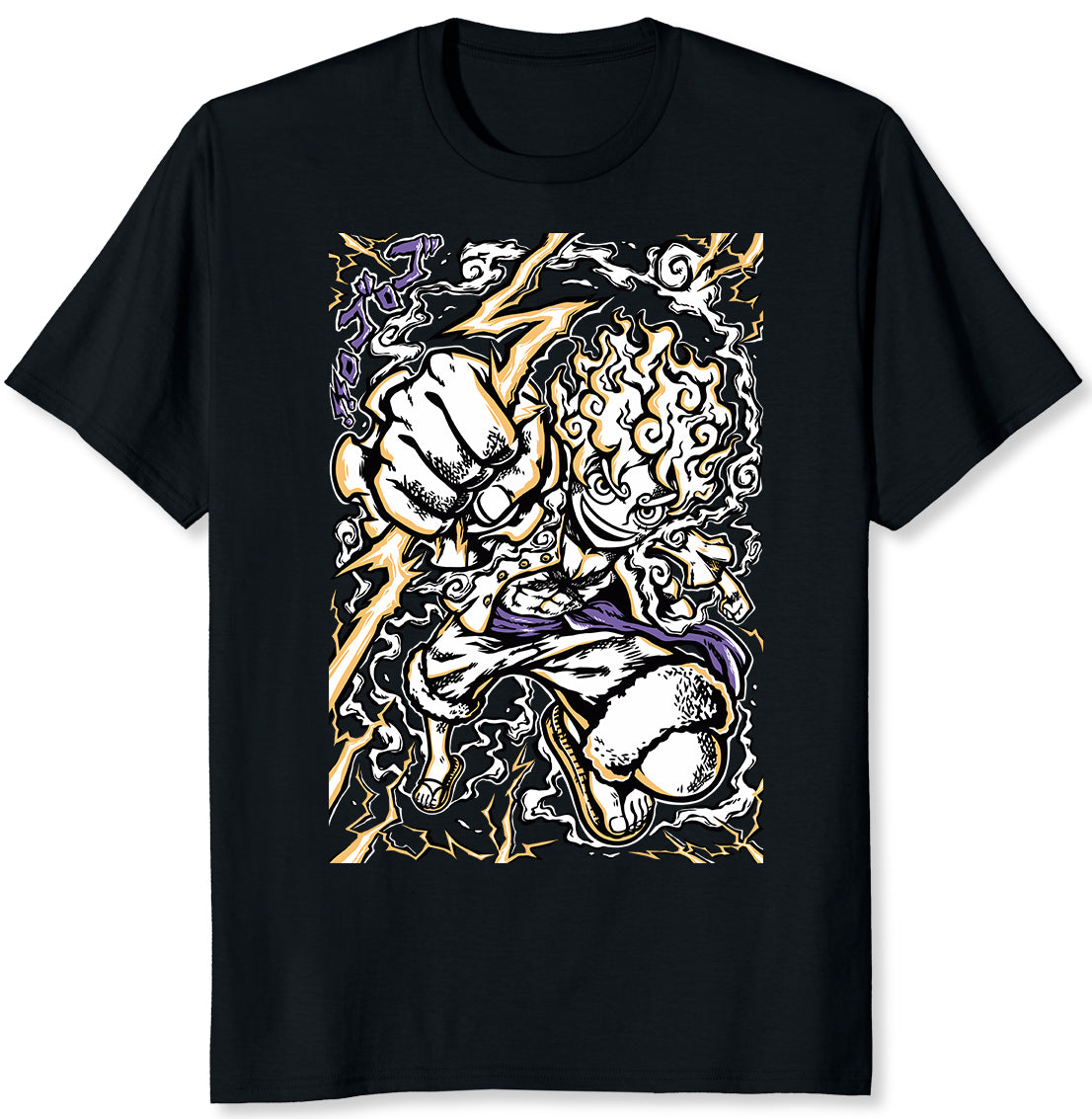 Playera Anime One Piece Monkey D Luffy Gear 5 Puchi Art