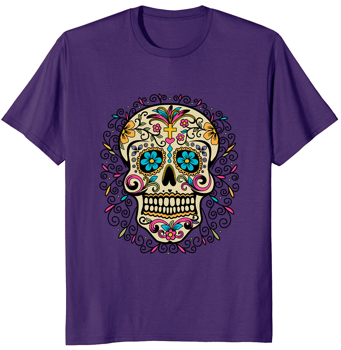 Playera Unisex Temática Calavera Día De Muertos Mexicano