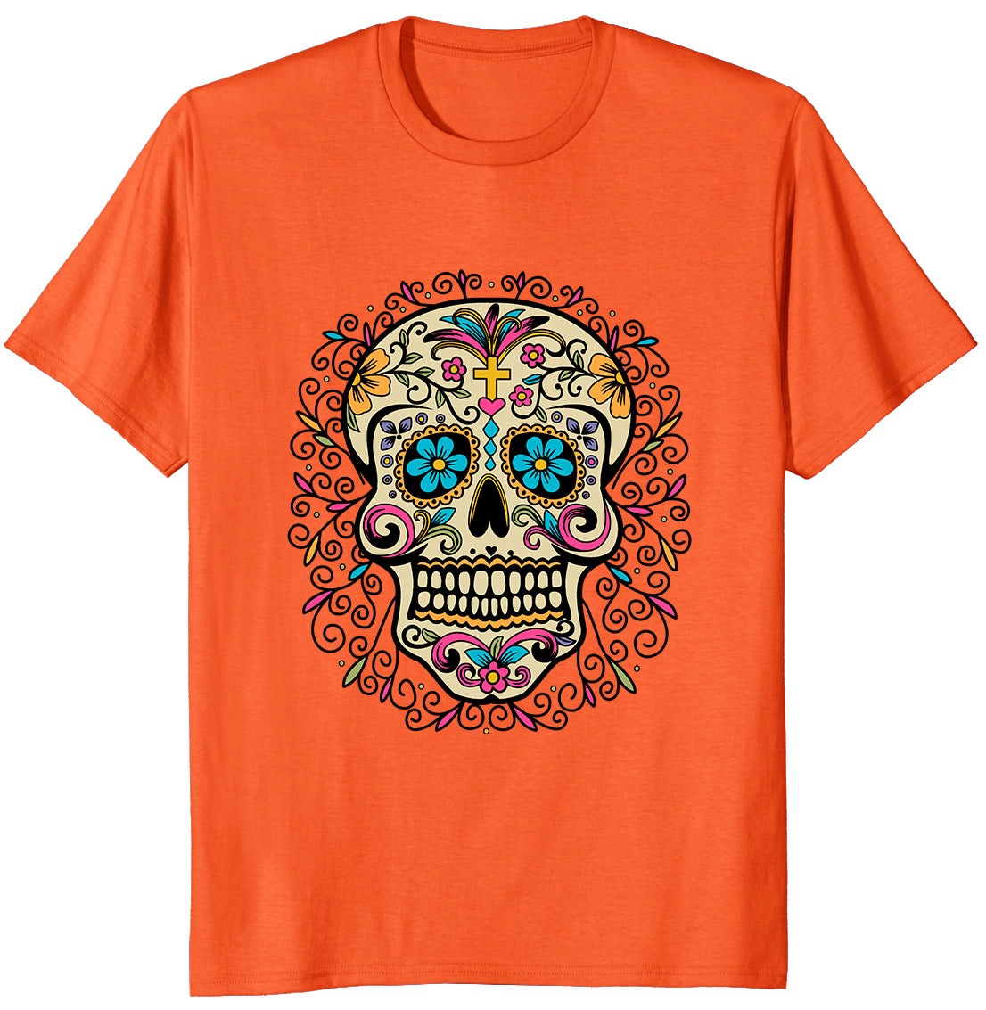 Playera Unisex Temática Calavera Día De Muertos Mexicano