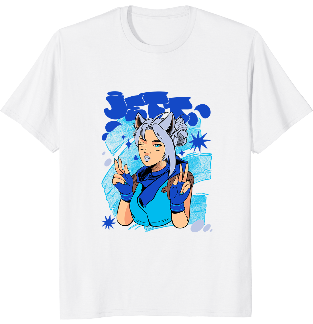 Playera Unisex Valorant Jett Neko