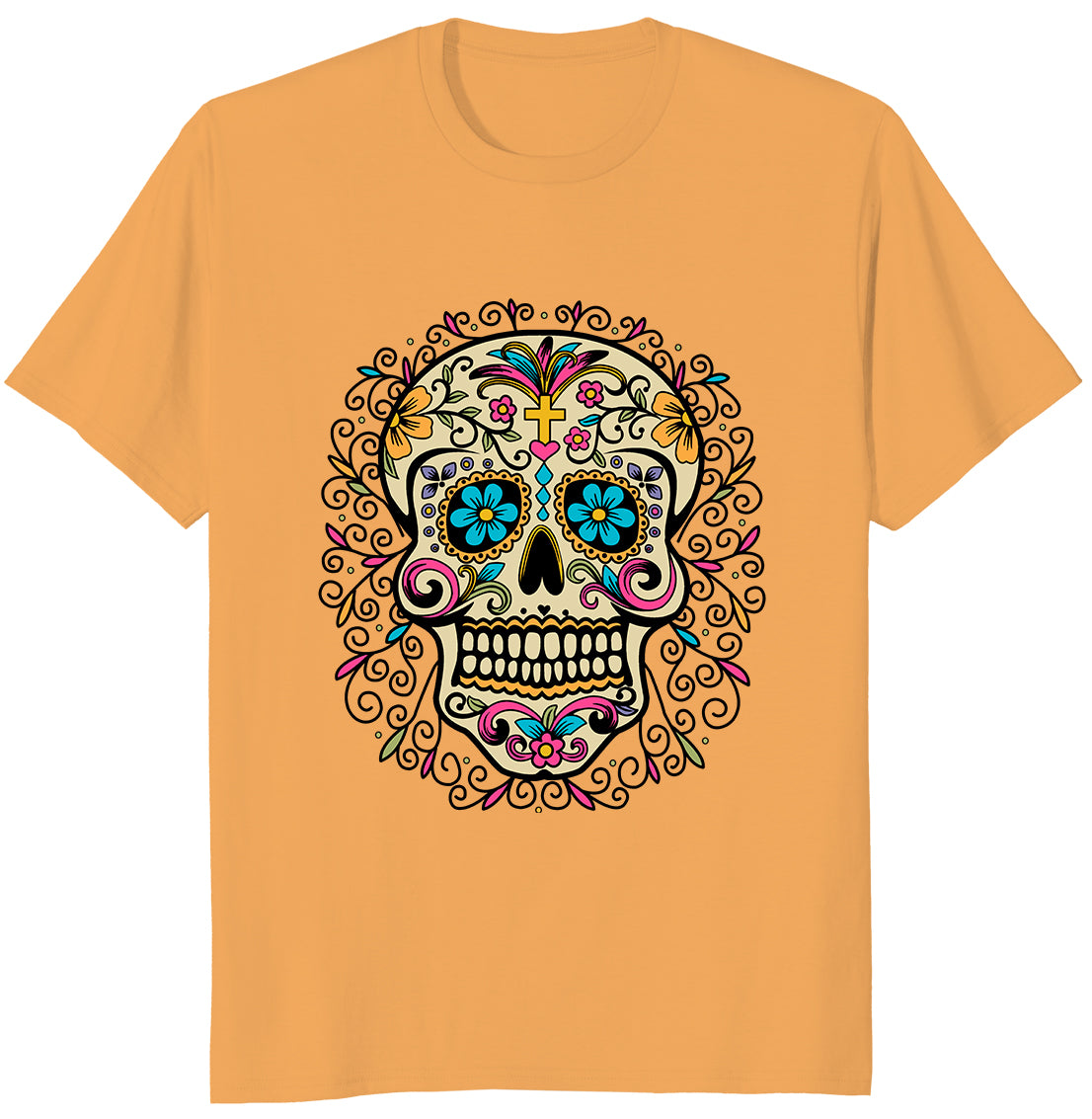 Playera Unisex Temática Calavera Día De Muertos Mexicano