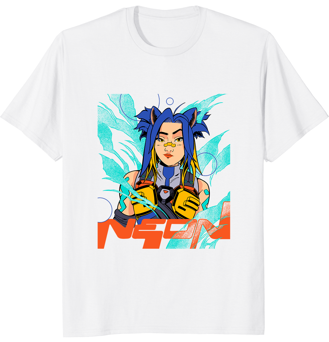 Playera Unisex Valorant Neon Neko