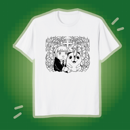 Playera Meme Chainsaw Man Pochita y Makima